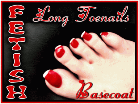 Mistress Cleo - Long Toenail Painting  Basecoat