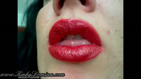 Clip 18 - Take a good look at this breathtaking video: I am applying brilliant red lipstick and pouting my lips for you. The clip is hd quality: 960 x 720.