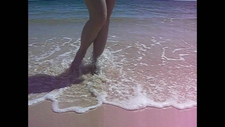 Seamed Stockings and Sexy Shoes - Pretty Toes On A Sandy Beach