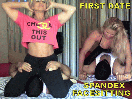 First Date  Spandex Facesitting - Custom video:
i would like to see mysteria wear tight black spandex pants and be dominant but also sensual with a man.
he knocks on the door and she answers wearing sweatpants and sweatshirt over her spandex. She then throws him on the bed and she sensually facesits him and slowly takes off her sweats. She continues by grinding on the man's face through facesitting. She then wants more and asks him to wrestle...

hd - 1280x720p
